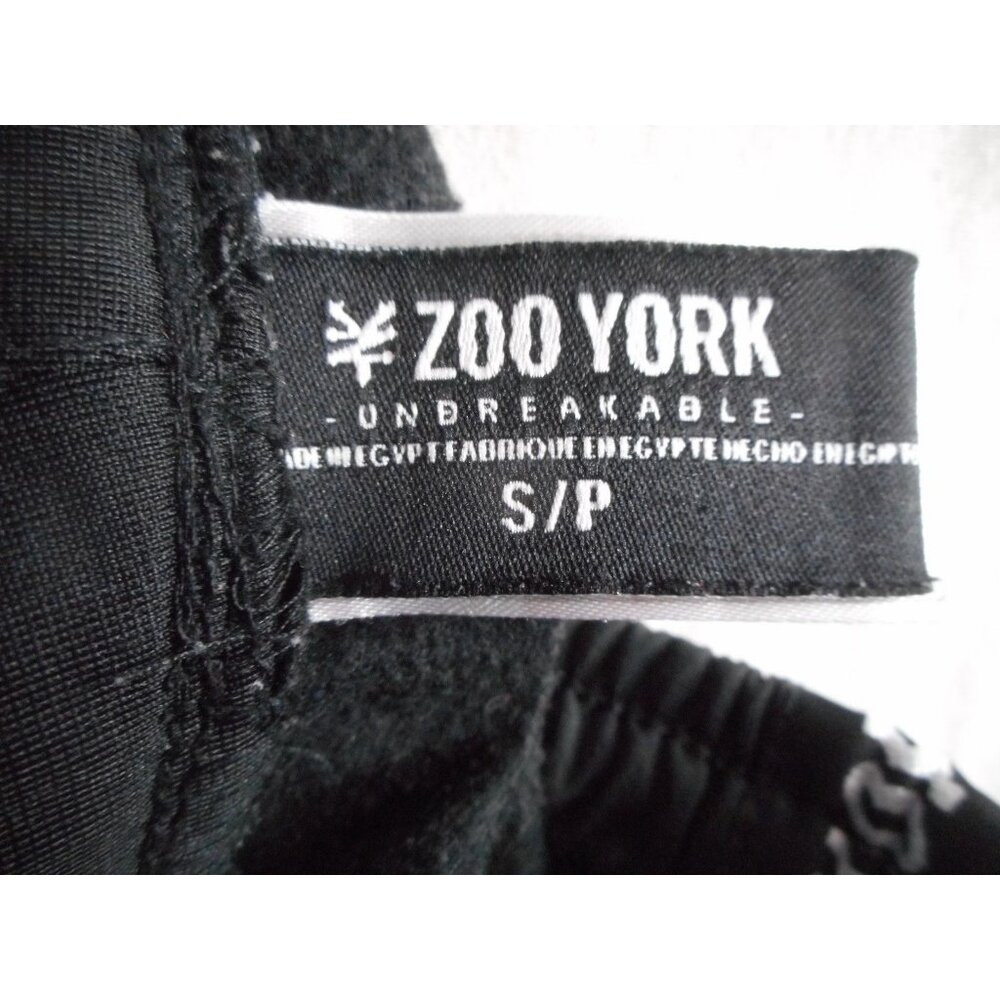 Zoo York Black jogger track casual Pants Size S pockets Elastic drawstring waist - Picture 2 of 5